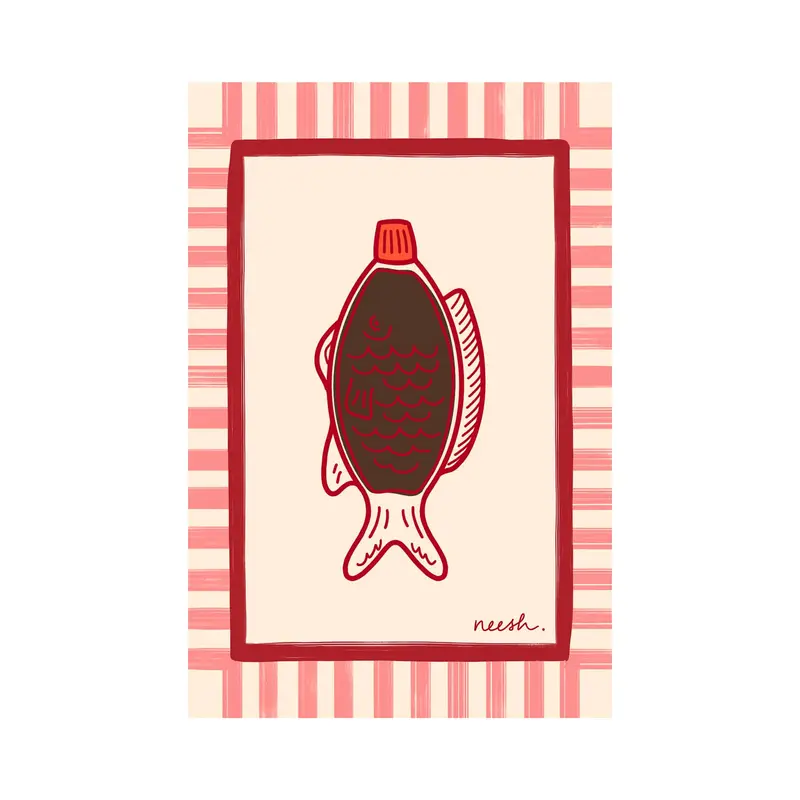 Neesh Home Soy Sauce–Inspired Kitchen Tea Towel 1