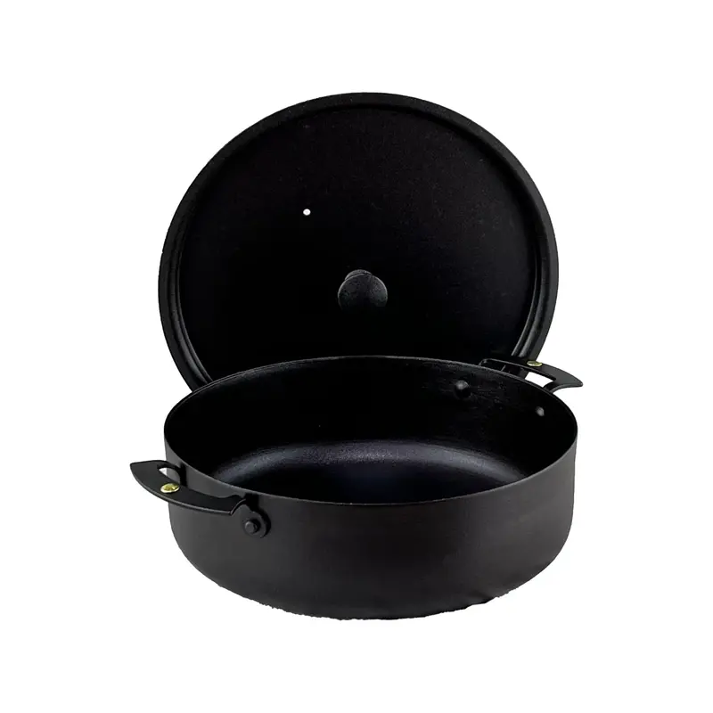 Netherton Foundry 9-Inch Spun Iron Sauté Pan With Lid 1