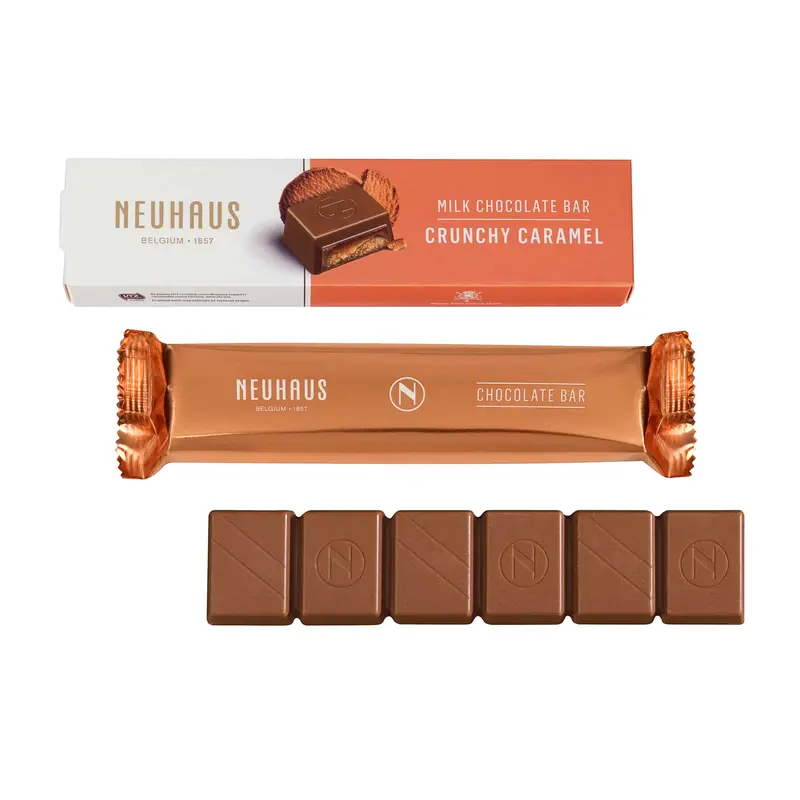 Neuhaus Milk Chocolate Bar With Crunchy Caramel, 50G 1