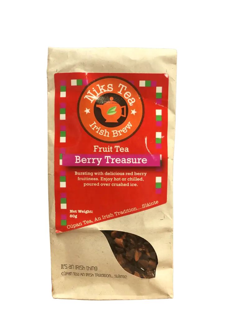 Niks Berry Treasure Herbal Tea – 80G Loose Leaf 1