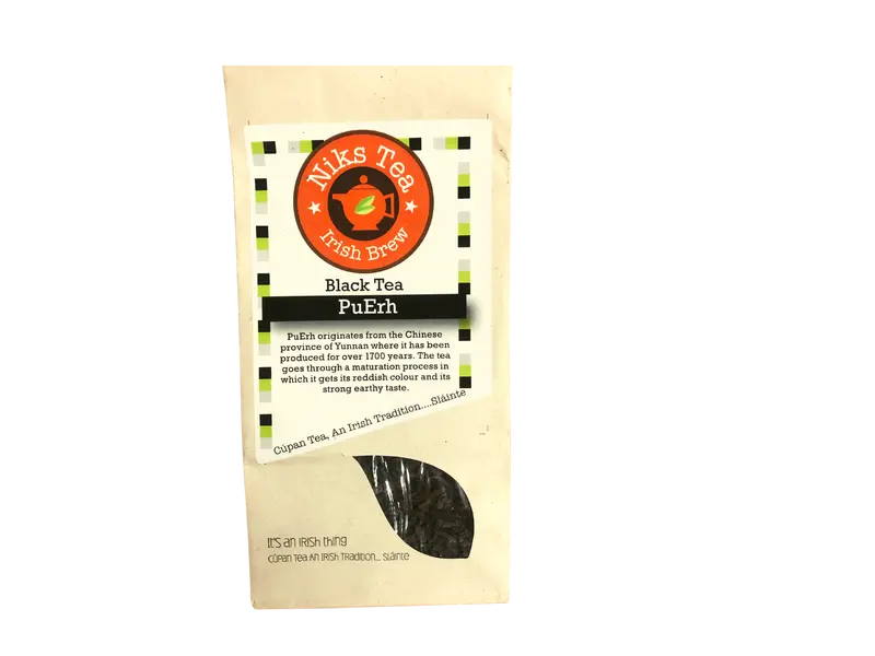 Niks Organic Pu-Erh Tea – Aged Loose Leaf, 80G Pouch 1