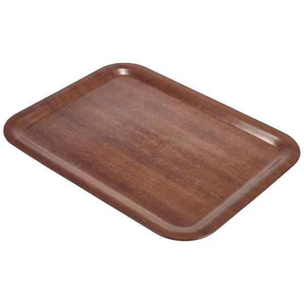 Non-Slip Dark Wood Serving Tray – 46 X 34Cm, Individual Unit 1