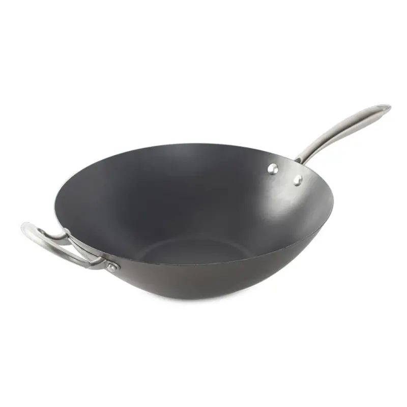 Nordicware 14-Inch Non-Stick Spun Steel Wok – American-Made Cookware 1