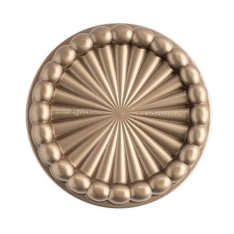 Nordicware Charlotte Cake Pan – Usa-Made Toffee Nonstick Mold 1