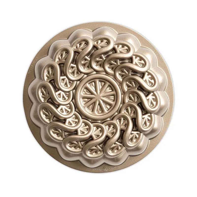 Nordicware Spring Citrus Twist Cake Pan – Usa-Made Toffee Nonstick Design 1