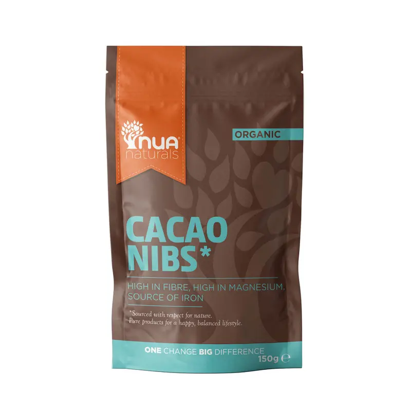 Nua Naturals Organic Cacao Nibs – 150G Pouch 1