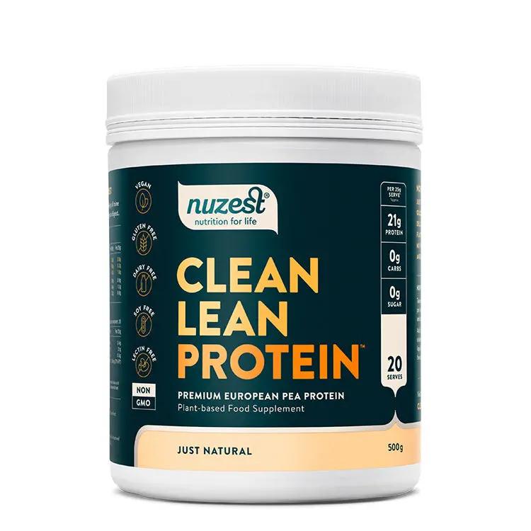 Nuzest Just Natural Unflavoured Pea Protein – 500G Container 1