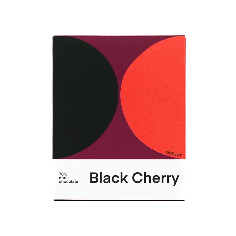 Ocelot Organic 70% Dark Chocolate Bar With Black Cherry, 70G 1