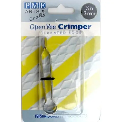 Open Vee Serrated Edge Crimper For Pastry Edges 1