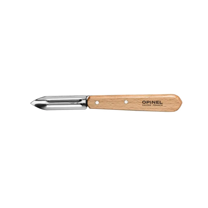 Opinel Classic Beechwood Vegetable Peeler – 6 Cm Sharp Curved Blade 1