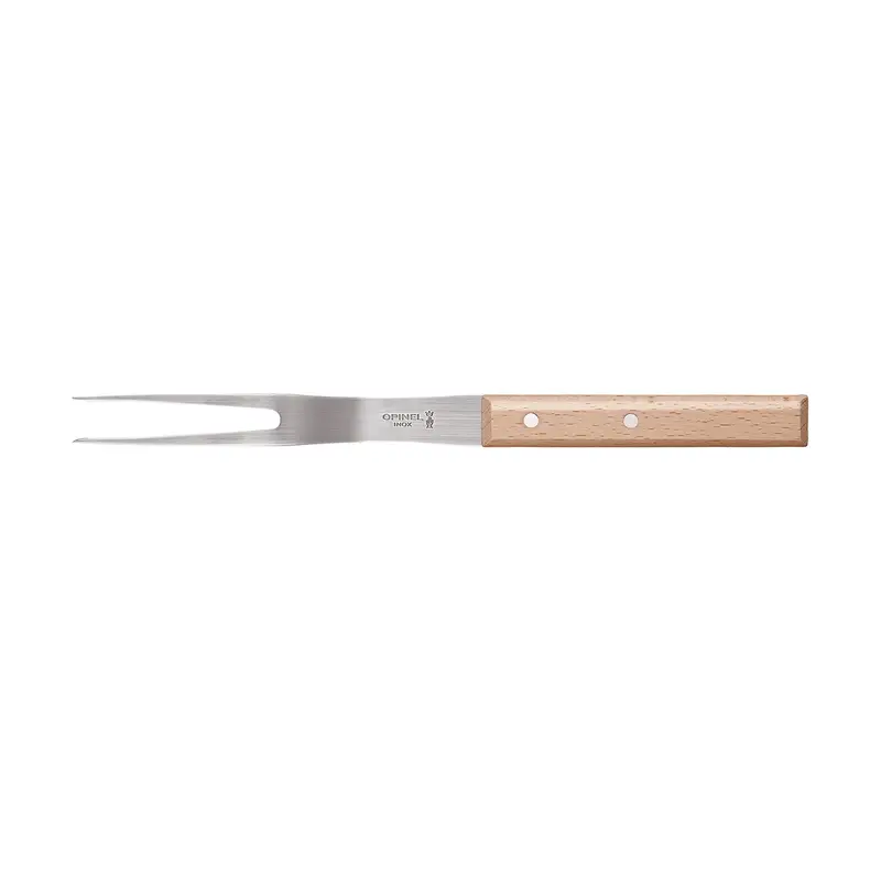 Opinel Parallele Carving Fork – Ergonomic Beechwood Handle For Slicing 1