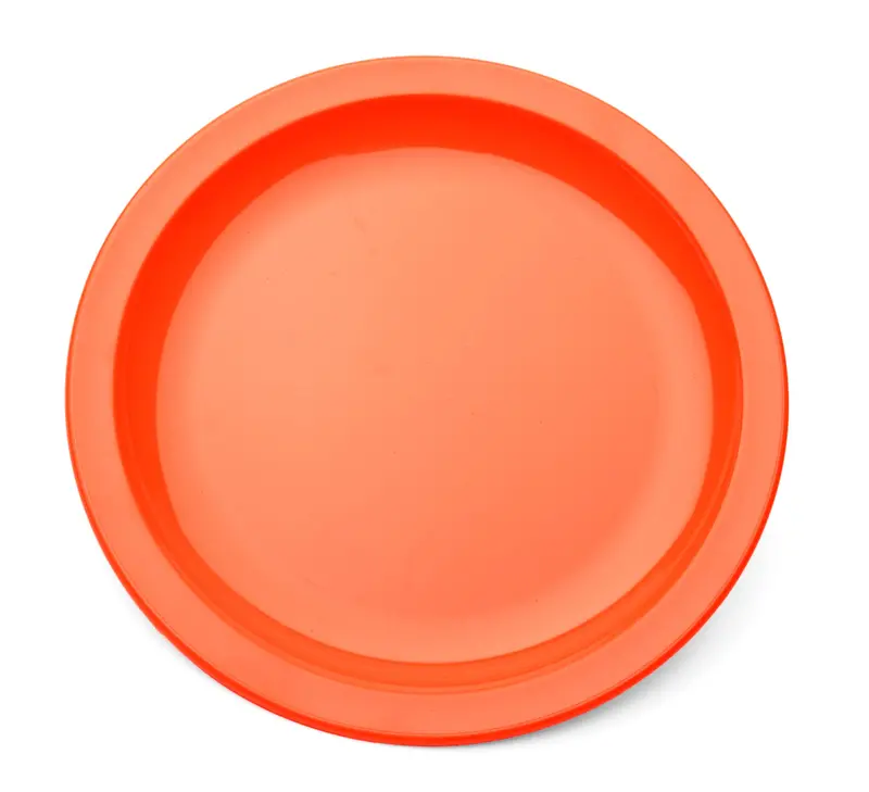 Orange Narrow-Rimmed Small Plate – 17Cm Contemporary Serving Plate 1