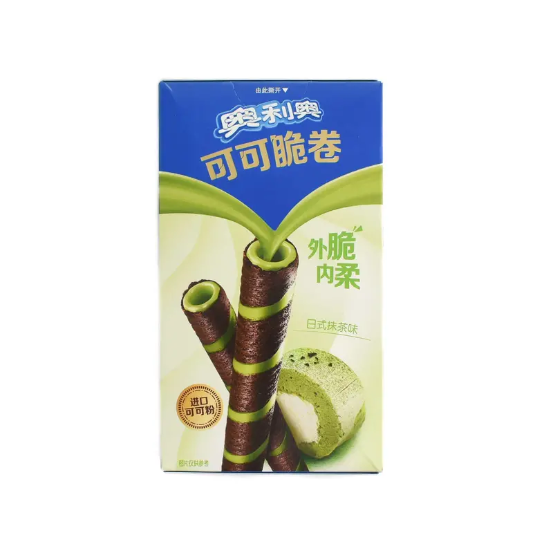 Oreo Matcha Cocoa Crisps Rolls – 50 G Individually Wrapped Green Tea Treat 1