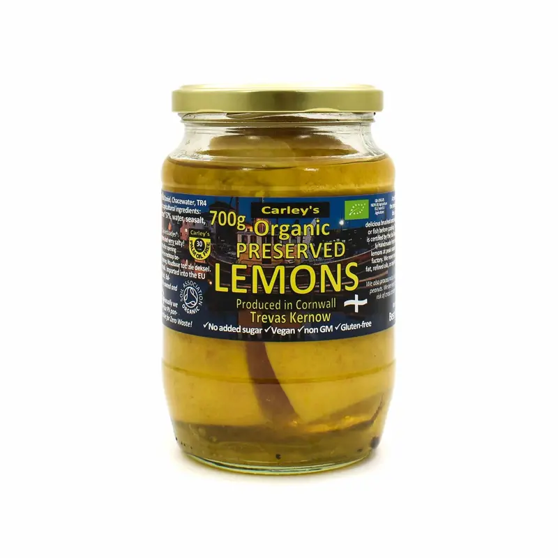 Organic Preserved Lemons – Hand-Cured In Brine (700G) 1