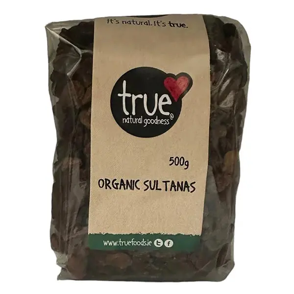 Organic Sultanas – 6 × 500G Bulk Dried Fruit 1