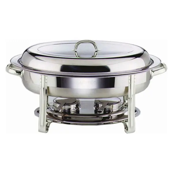 Oval Chafing Dish Set – 32 × 54 × 30 Cm, Commercial-Grade, Single Unit 1