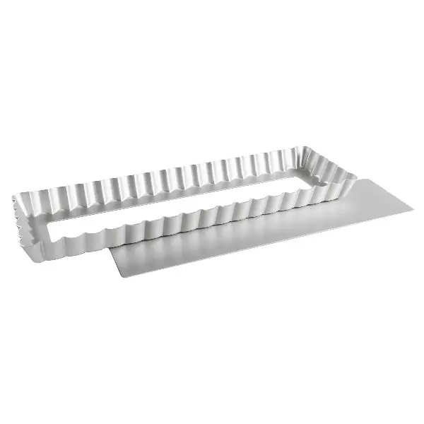 Oval-Shaped Rectangular Tart Pan – 13.75 X 4.25 Inches, Nonstick 1