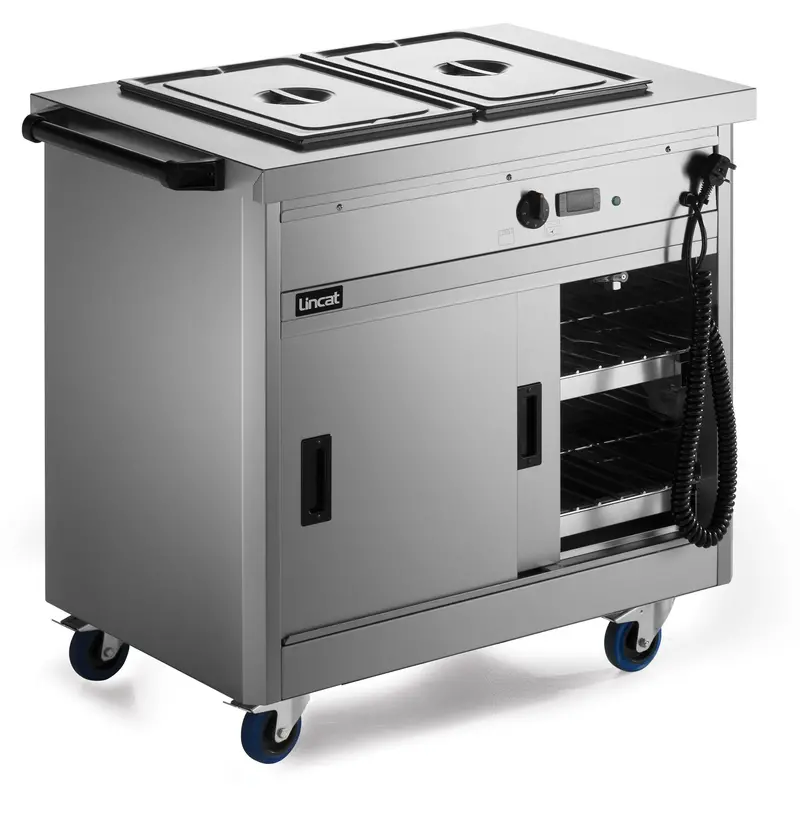 Panther 670 Series P6B2 Free-Standing Hot Cupboard With Bain Marie Top (2Gn) 1