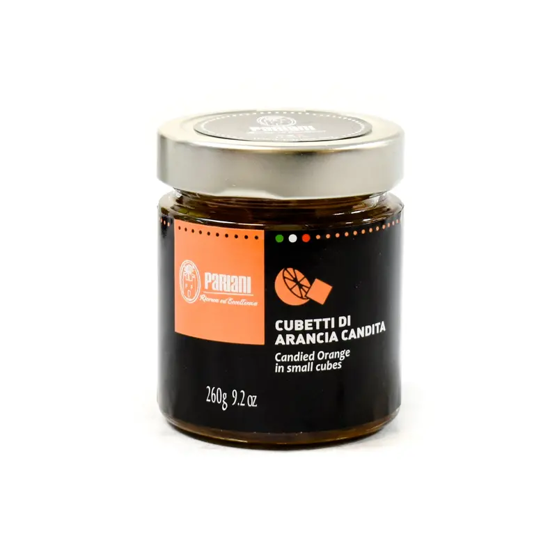 Pariani Candied Orange Cubes – 260G Sicilian Confectionery 1