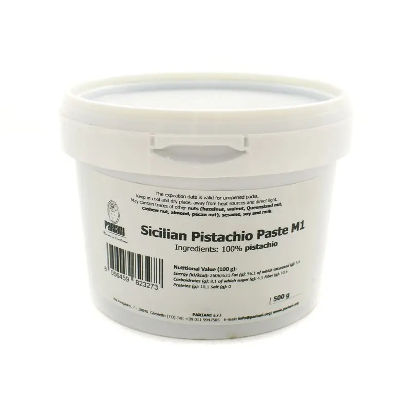 Pariani Sicilian Pistachio Paste – M1 Grade – 500 G 1