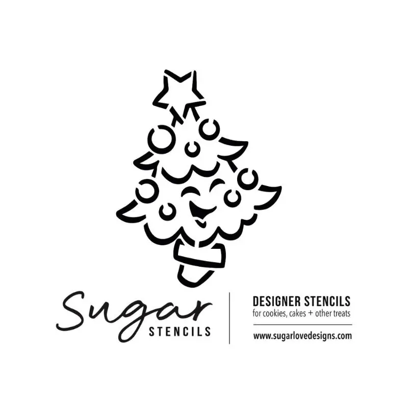 Pick-Your-Own Christmas Tree Sugar Cookie Stencil 1