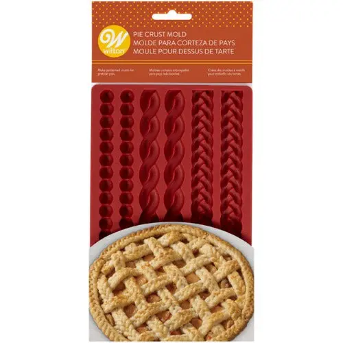 Pie Crust Edge Silicone Mold For Fluted Pastry And Crumb Topping Designs 1