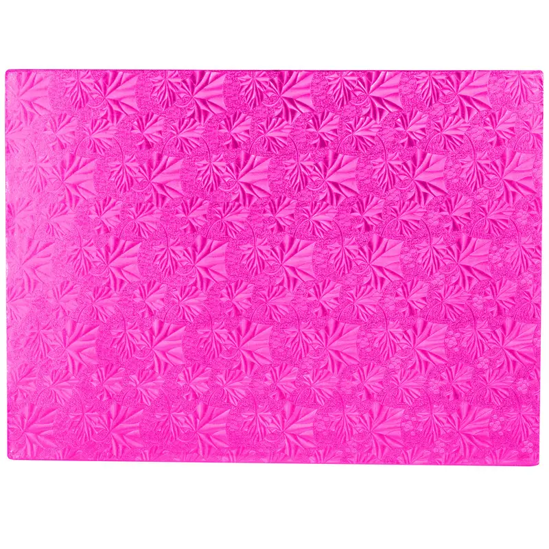 Pink Rectangular Cake Drum Board (0.5" Thick) 1