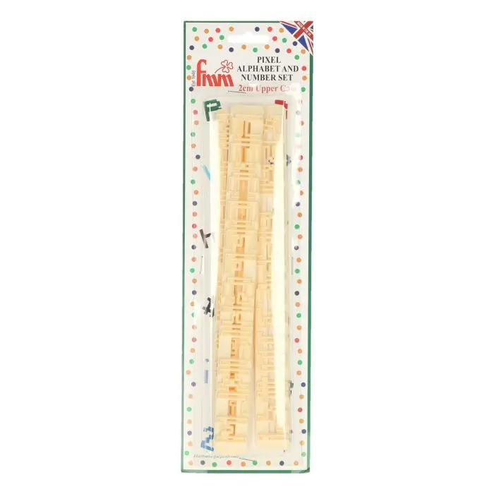 Pixel-Style Alphabet & Number Cookie Cutter Set 1