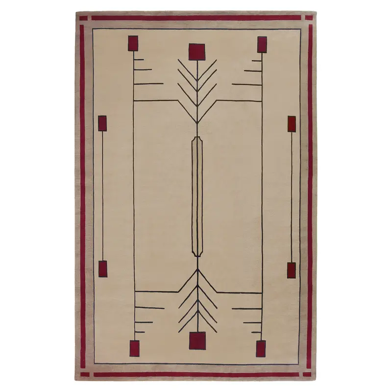 Prairie Sand Area Rug – Warm Beige Natural Fiber Look 1