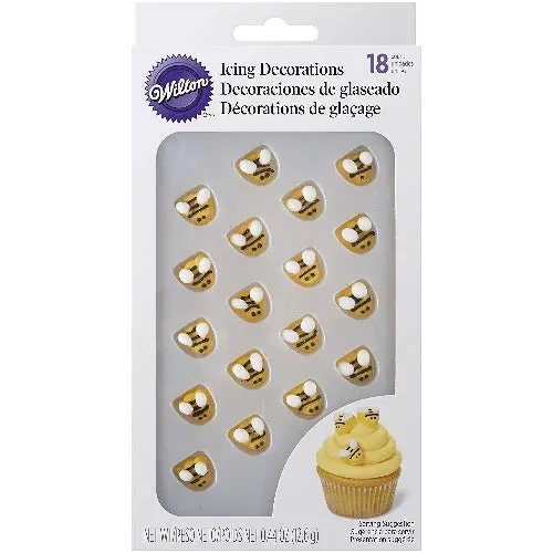 Pre-Made Bumble Bee Icing Decorations 1
