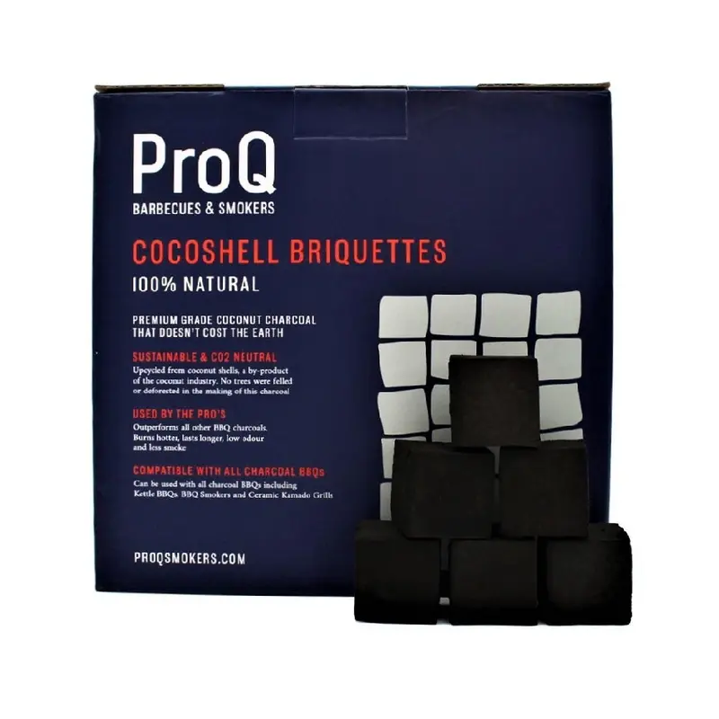 Proq Cocoshell Bbq Briquettes – 10Kg Bag Of All-Natural Coconut Charcoal 1