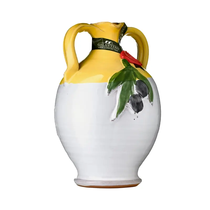 Puglian Extra Virgin Olive Oil – Yellow Terracotta Bottle, 500Ml 1