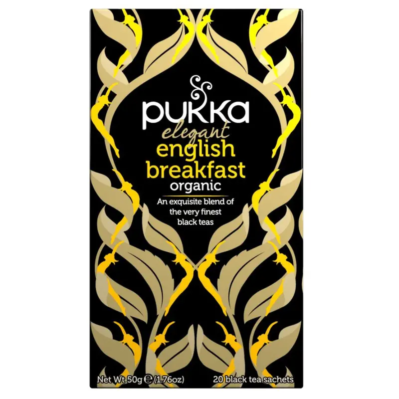 Pukka Elegant English Breakfast Black Tea – 4 Boxes × 20 Bags 1
