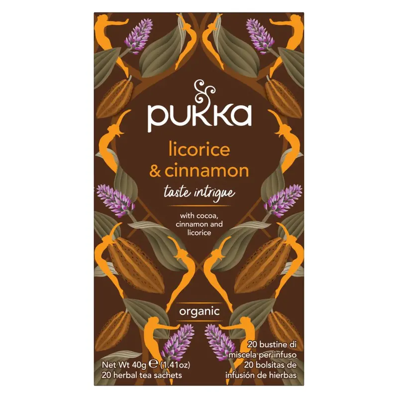 Pukka Licorice Cinnamon Soothing Tea – 4 Boxes × 20 Bags 1