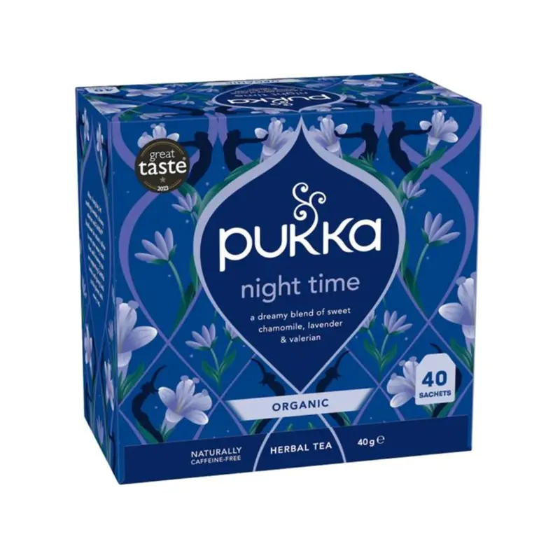 Pukka Night Time Calming Herbal Tea – 4 Boxes × 40 Bags 1