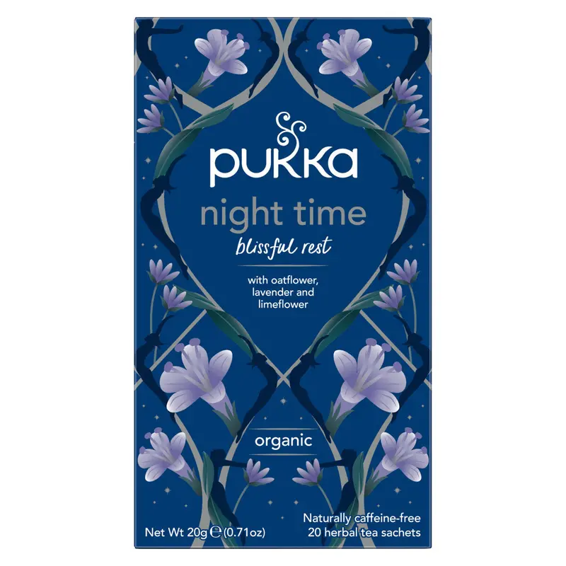 Pukka Night Time Tea – Gentle Sleep-Support Blend, 80 Bags (20 X 4) 1