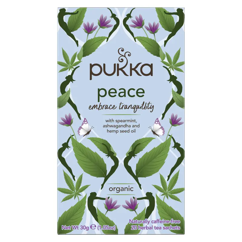 Pukka Peace Tea – Relaxing Organic Herbal Blend With Lavender & Chamomile, 80 Bags (20 X 4) 1
