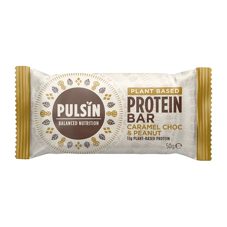 Pulsin Caramel Chocolate Peanut Protein Bars – 18 × 50G 1