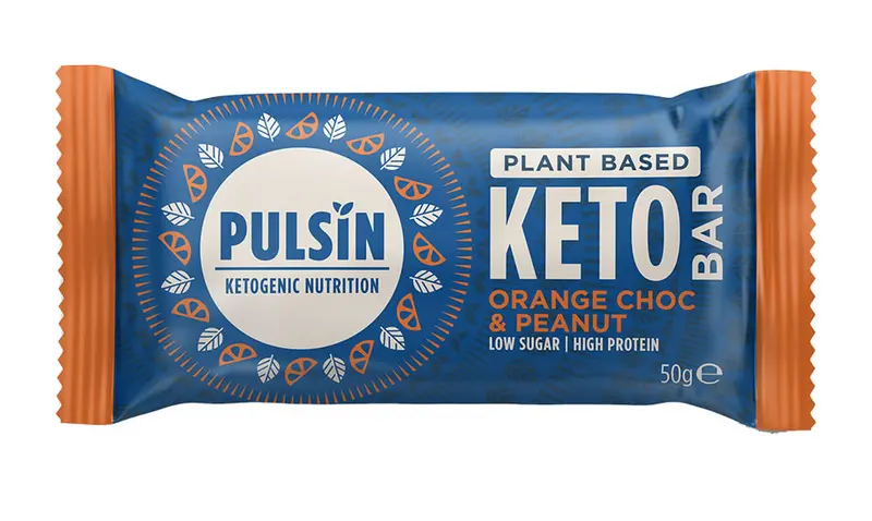 Pulsin Orange Chocolate & Peanut Keto-Friendly Bars – 18 × 50G 1