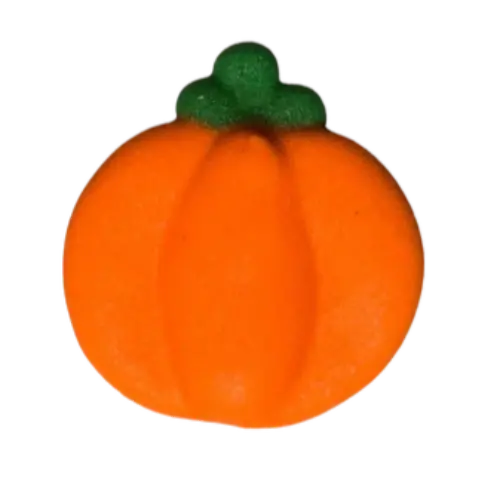 Pumpkin-Shaped Royal Icing Decorations – 1-Inch Edible Accents 1