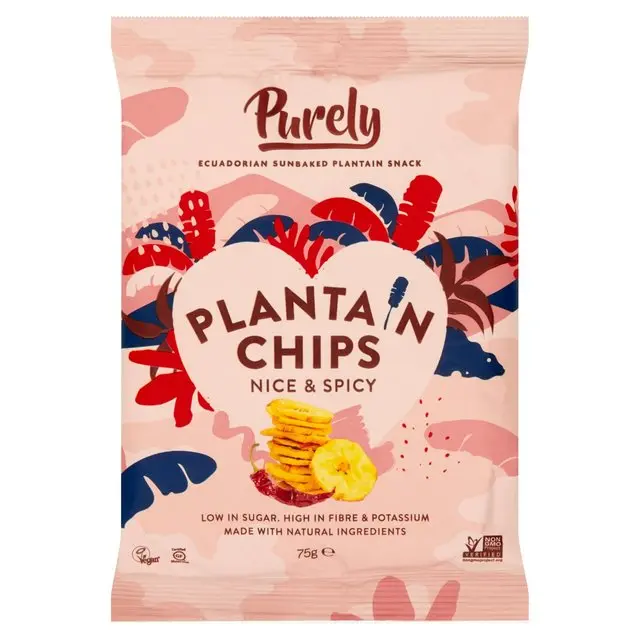 Purely Spicy Plantain Crisps – Variety Pack (10 × 75G) 1