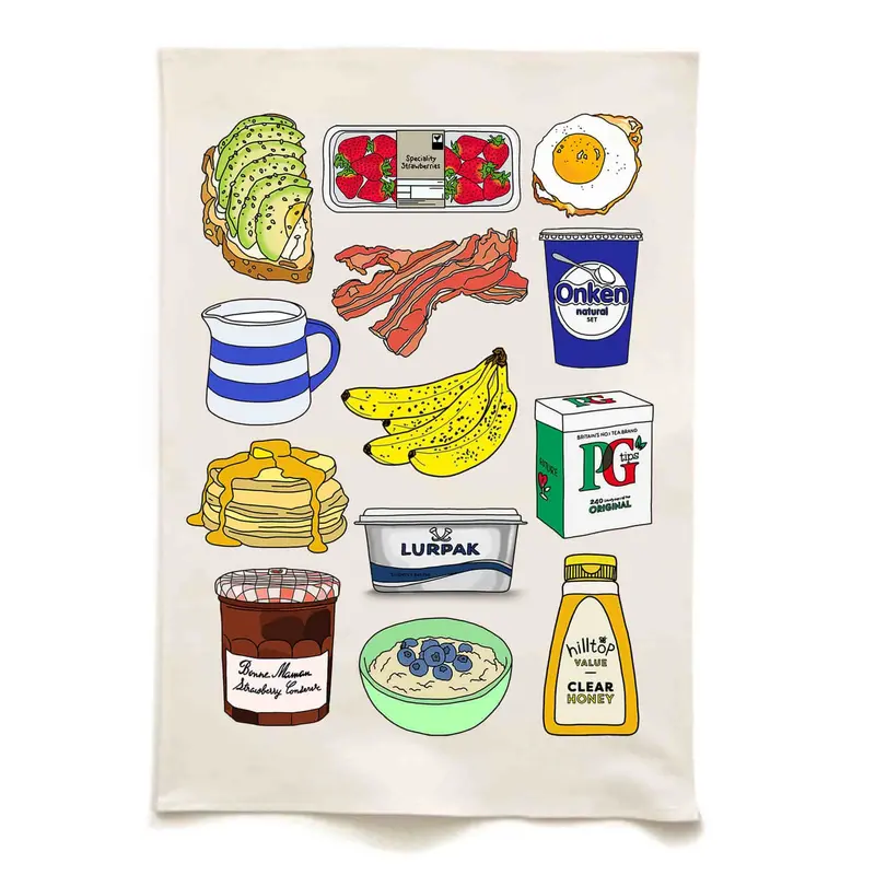 Quite Nice Breakfast-Scented Organic Cotton Kitchen Towel 1