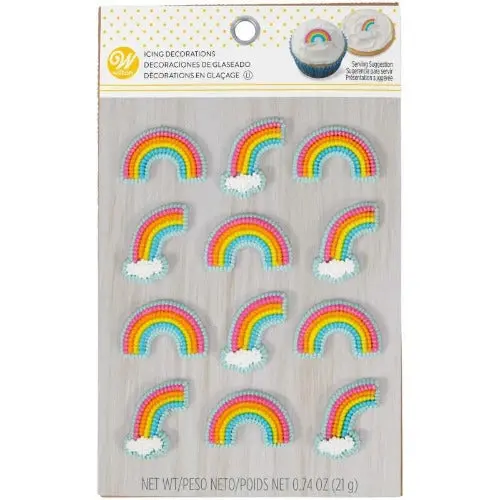 Rainbow-Colored Icing Decoration Kit 1
