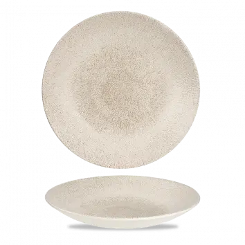 Raku Agate Grey Deep Coupe Plate – 11 Inch, Pack Of 12 1