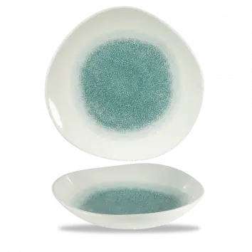 Raku Jade Green Round Trace Bowl – 9.875 Inch Deep Serving Bowl, Set Of 12 1