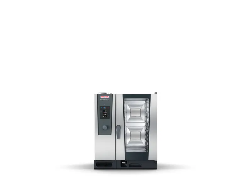 Rational Icombi Classic 10-1/1 Gas Precision Steam Oven – 10 Full-Size Gn 1/1 Or 20 Half-Size Gn 1/2 Capacity 1