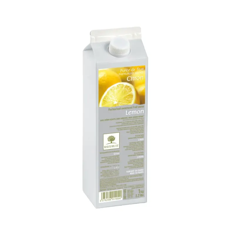Ravifruit Lemon Puree – Zesty Citrus Concentrate, 1L Container 1
