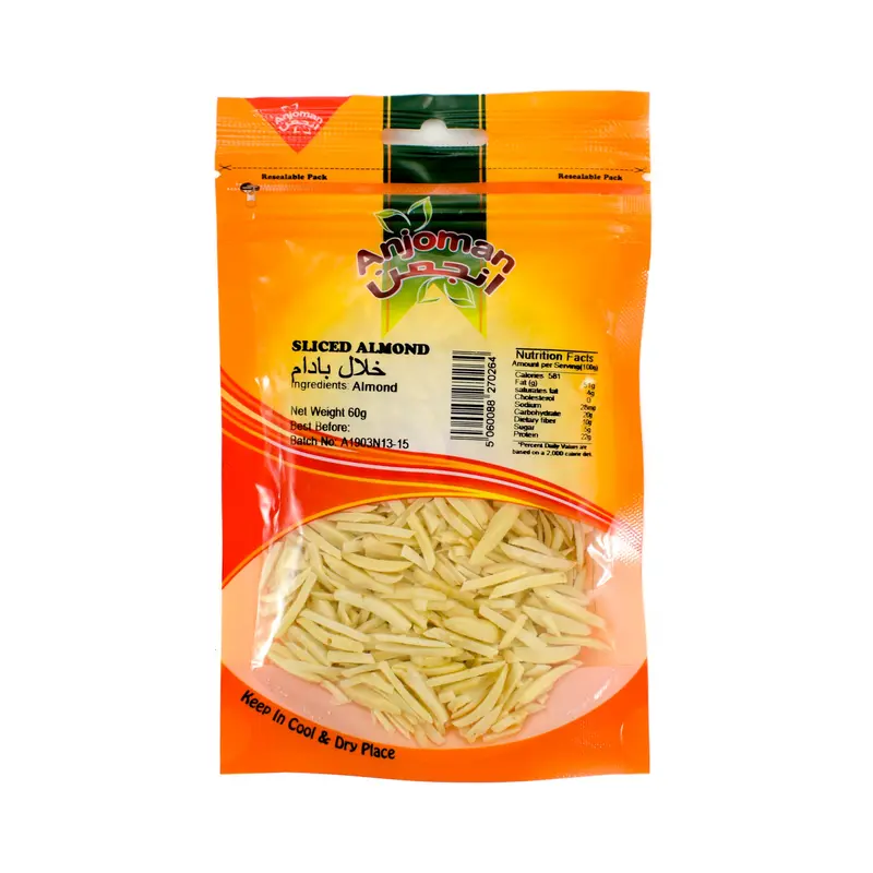 Raw Slivered Almonds, 60G 1