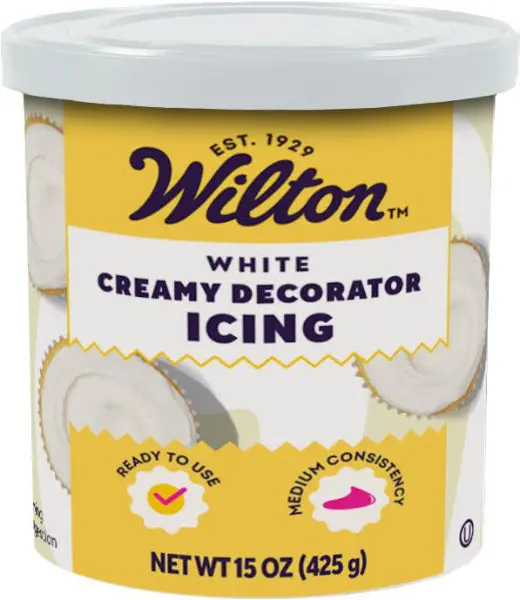 Ready-To-Use White Decorating Icing – Medium Consistency, 15 Oz Tub 1