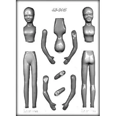 Realistic Female Figure Chocolate Mold For Custom Confections 1